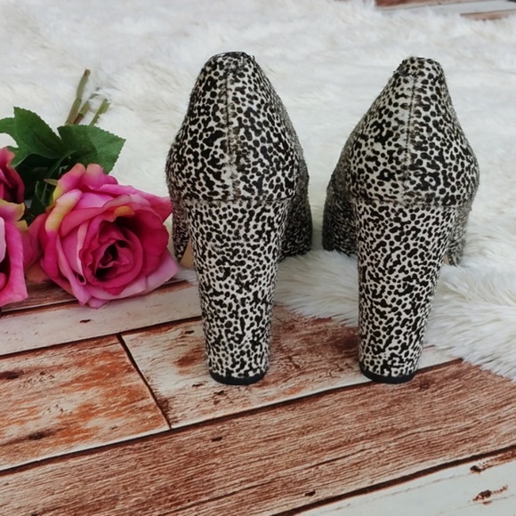 Snow Leopard J. Crew Factory Olive Calf Hair Pump - Picture 3 of 3